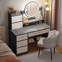 Coiffeuse de chambre à coucher moderne et simple avec miroir de maquillage pour petits appartements Internet Celebrity Small Makeup Desk