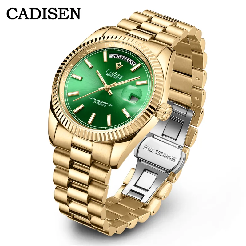 CADISEN DD40 hommes montres de luxe automatique montre-bracelet hommes AR verre saphir mécanique hommes 10Bar MIYOTA 8285 Movt 2023 nouveau