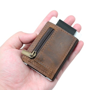 Boshiho Fashion Crazy Horse Leather Top Automatic Pop up RFID Business Credit <b>Card</b> <b>Holder</b> Pop up <b>Card</b> <b>Holder</b> for Men - Product Image 6