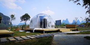 Estilo de lujo cúpula transparente casa <span class=keywords><strong>para</strong></span> Glamping Carpa/terraza/Hotel/estrella de la noche. - Product Image 5