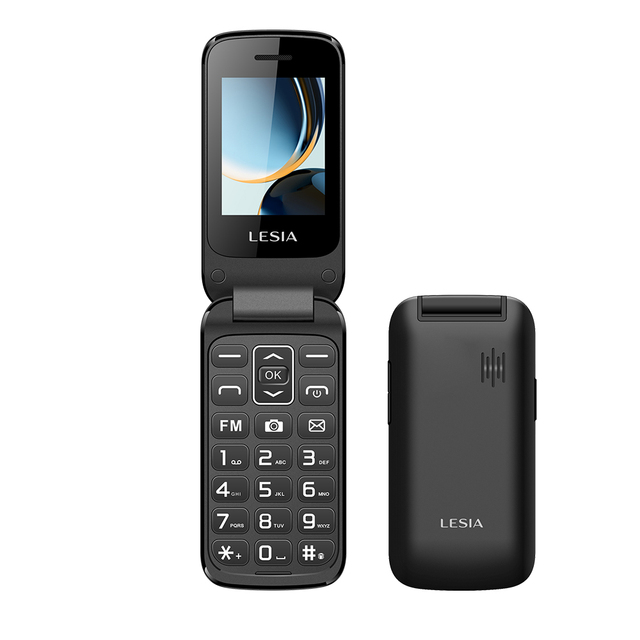 Lesia 2.4 Inch 4G LTE Flip Phone Unlocked Hot Key 2G Button Phone Keypad SOS Call 2G Dual SIM Feature Phone
