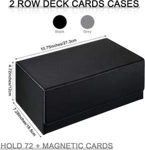 Y Y Prix de gros Étui de rangement personnalisé en PU pour cartes de jeu de société /TCG/Yugioh, boîtes de collection pour cartes pour joueurs - Product Image 2