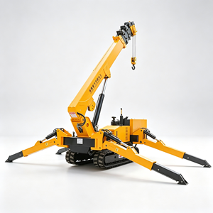 Minigrúa Araña de 3, 5, 8 y 10 Toneladas con Pluma Telescópica, Rotación de 360°, Elevación Hidráulica de 14m y Brazo Auxiliar - Product Image 5