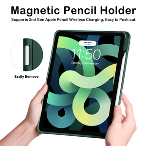 Funda Protectora de Cuero PU con Tres Pliegues y Función Magnética de Activación/Desactivación Automática, Anti-Caídas, para <span class=keywords><strong>iPad</strong></span> <span class=keywords><strong>Pro</strong></span> de 11 Pulgadas 1/2/3/4ª Generación - Product Image 3