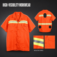 Nouveau Gilet de Refroidissement Semi-conducteur à Puce Peltier, Bandes Réfléchissantes, Ventilateurs Détachables, Garantie 1 An pour Soudure, Utilisation Extérieure et en Garage