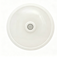 Lampu LED Sensor Gerak PIR 12W 360 Derajat Deteksi 6m 80LM 110-240VAC Dapat Disesuaikan untuk Tangga Dalam Ruangan dan Lorong