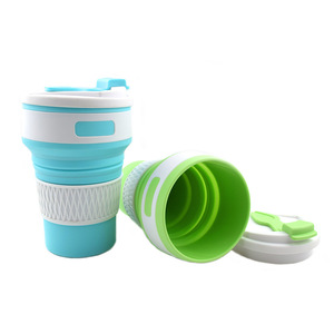 OKOLAY Tasses à café en silicone pliables anti-fuite sans BPA et non toxiques avec couvercle - Product Image 4