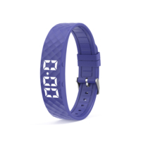 Caractéristiques uniques Montres en silicone Montre LED numérique sans écran Bracelets personnalisés Affichage heure/date Vibration Montre pour homme