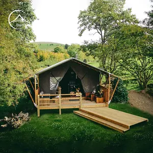 Mât en bois 5X9 Safari Camping tente Loft avec prix d'usine