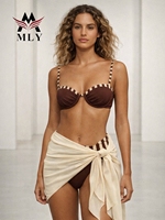 MLY Custom Hoge Kwaliteit Strandkleding 50 MOQ Fabrikant Bikini Fabrikant Sexy Tweedelige Bikini Dames
