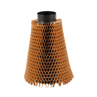 Manchons de protection en papier alvéolé extensibles, enveloppes en papier kraft pour bouteilles, amortissement antichoc en maille pour emballage de vin et cosmétiques