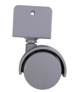 Moderne 50mm Lenk rollen 1,5 & 2 Zoll schwarze Nylon räder mit U-Stahl direkt von der großen Fabrik für Möbels chu blade - Product Image 3