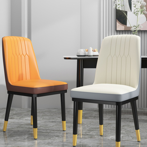 Vente directe d'usine, chaises de salle à manger modernes en cuir rembourré, prix de gros abordables - Product Image 3