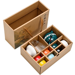 Juego de té Kung Fu Xishi, tetera de porcelana, 10 piezas, caja de regalo completa con tapa para regalos - Product Image 5