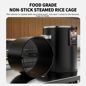 WINNERS-Olla arrocera eléctrica comercial de acero inoxidable, de 45L, vaporera eléctrica para arroz, barril de arroz al vapor con soporte para cantina de restaurante - Product Image 6