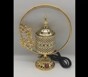2024 Incense Burner Bakhoor Iron Arabic Electric Round Circle Metal Home Decoration Therapeutic Sustainable INFLATION SANDALWOOD