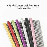 Produits de toilettage pour animaux Acier inoxydable à dents fines peigne Accessoires pour chats et chiens brosse de toilettage