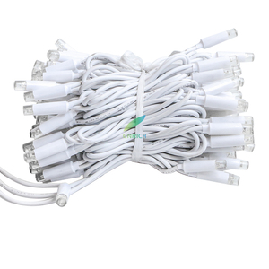 Outdoor 10 metri 100 <span class=keywords><strong>String</strong></span> filo di gomma bianco e nero Led Fairy <span class=keywords><strong>String</strong></span> Light per la festa di natale giardino decorativo impermeabile - Product Image 1