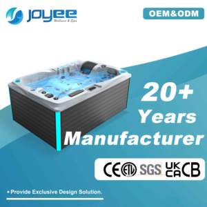 อ่างน้ำร้อนจากุซซี่ขนาดเล็กสำหรับ 2 คน ยี่ห้อ JOYEE Garden ผลิตจากอะคริลิกนำเข้า ควบคุมด้วยระบบ Gecko สำหรับใช้งานกลางแจ้ง พร้อมลำโพงเพลง - Product Image 1