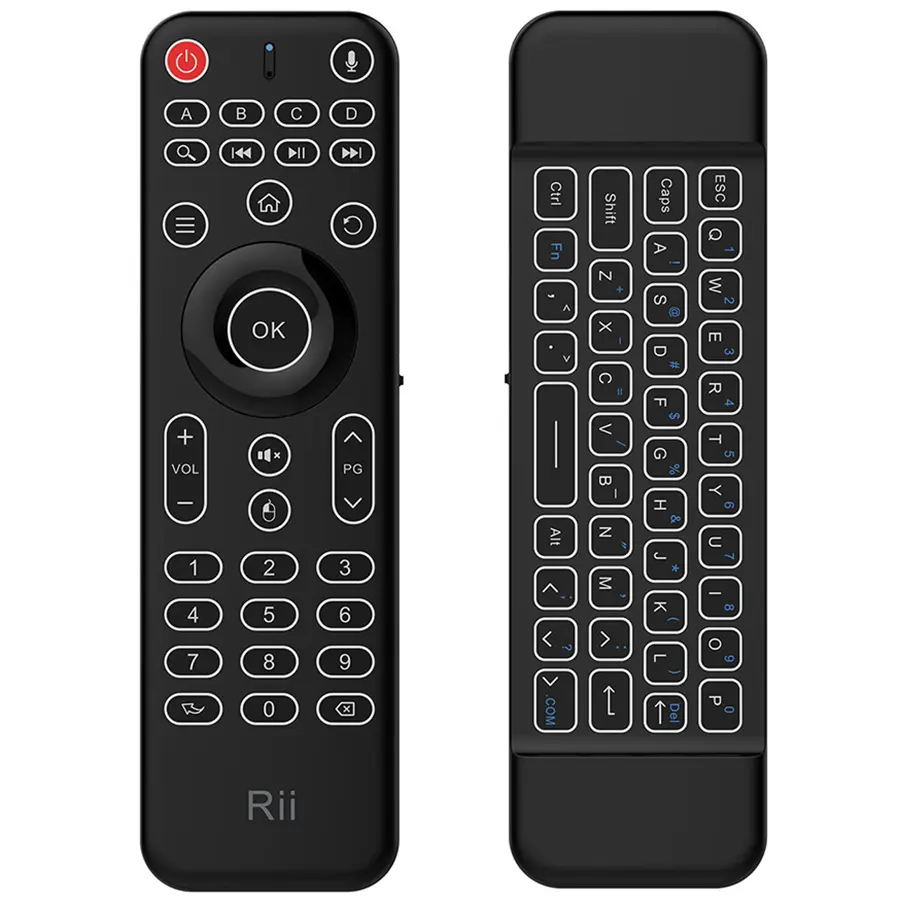 Rii Mx9 2.4GHz Mini Keyboard Air Mouse Remote Control IR Extender Learning for Smart TV Android TV Box HTPC
