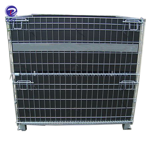 <span class=keywords><strong>PET</strong></span>プレフォーム用倉庫亜鉛メッキ溶接PPシートワイヤーメッシュ折りたたみ式スタッカーコンテナ - Product Image 5