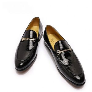 New Trend Fashion Designed Men's Business Formal Genuine Leather <b>Shoes</b> Comfortable Flat Loafers <b>Height</b> <b>Increasing</b> Waterproof - Product Image 6