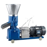 Machine à granulés à matrice plate, moulin à granulés ronds, protection contre la surchauffe, moteur en cuivre pur, matrice renforcée, haute capacité