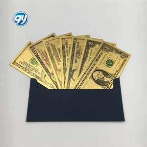 Ensemble de billets de banque américains en or 24 carats plaqué or, souvenir cadeau - Product Image 4