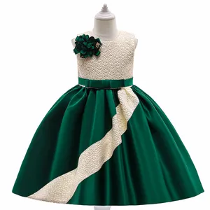 MQATZ, лидер продаж, оптовая продажа, От 3 до 10 лет детская одежда с большим бантом, свадебное Красивое Праздничное платье принцессы для девочек