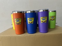 Gobelet isotherme en acier inoxydable de 20 oz à double paroi avec couvercle, tasse à café durable pour boissons glacées et autres boissons