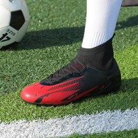 Chaussures de football cramponnées pour hommes, vente en gros à prix abordable, respirantes, pour l'automne, l'hiver et l'été, tige en PU, semelle extérieure en TPU