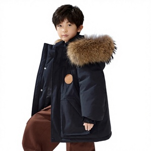 Giacca Commando di Alta Qualità per Bambini, Parka con Collo in Pelliccia, 4 Colori, Antivento e Caldo per l'Inverno, per Ragazzi e Ragazze - Product Image 5