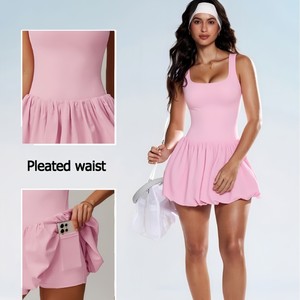 Falda Deportiva 2 en 1 para Mujer, Antiexposición, con Bolsillos, Falda-Pantalón de Secado Rápido para Tenis, Running y Gimnasio - Product Image 3