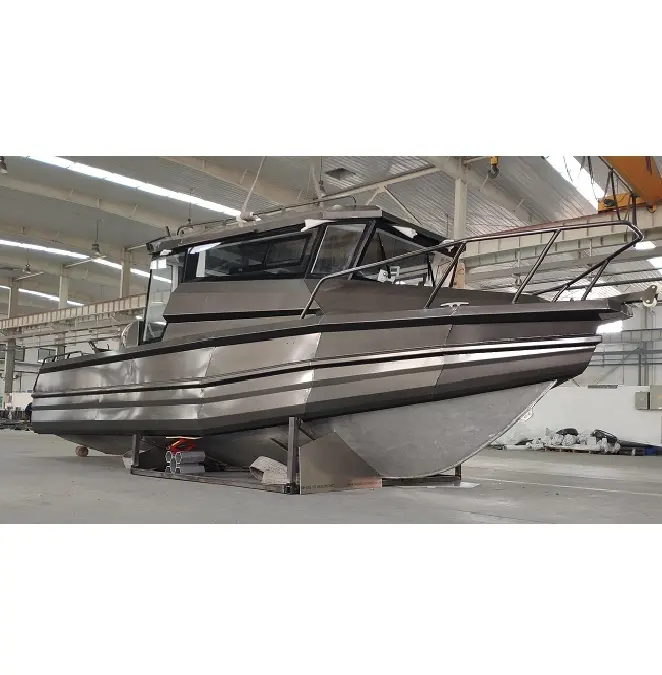 7.5M/25ft Aluminium Eenvoudig Ambacht Vissersboot Speedboot Voor Verkoop