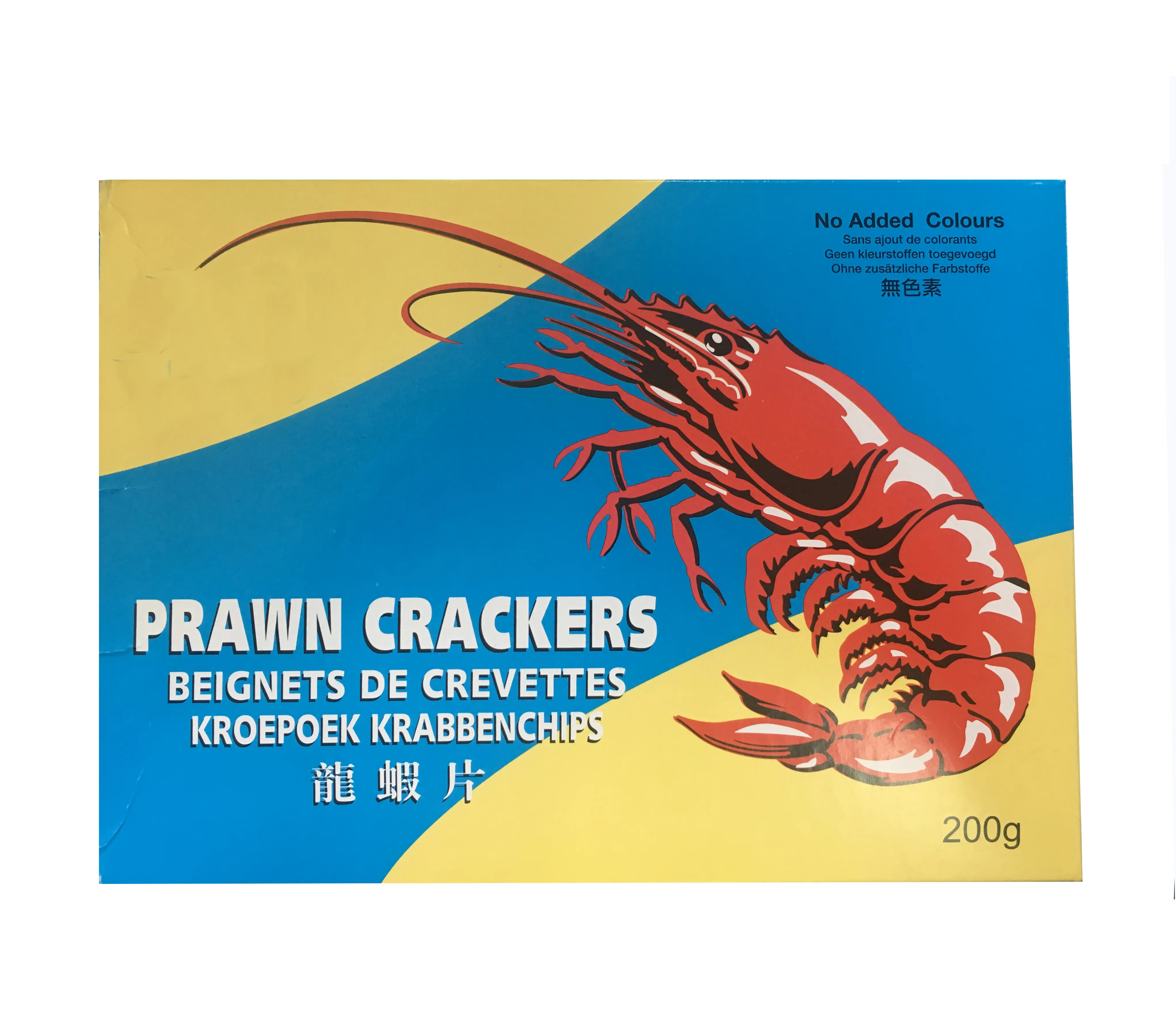 Krabben cracker rote Farbe Snack farbiger Garnelen chip Krabben cracker