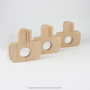 Mordedor de Madera de Haya Natural Orgánica <span class=keywords><strong>para</strong></span> Bebés, Diseño de Animal en Forma de Llave, Alivio del Dolor, Collar y Pulsera DIY, Cuentas <span class=keywords><strong>para</strong></span> Dentición - Product Image 3