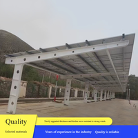Baichuan Enerji Özelleştirilebilir Alüminyum Tek Kolonlu Otopark Araç Braketi Ticari Güneş Enerjisi Montaj Sistemi Sıcak Daldırma Galvanizli Güneş Paneli