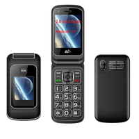 Teléfono con tapa 4G LTE Android 11 con pantalla táctil Dispositivo Android inteligente de doble pantalla en francés, alemán, español, inglés