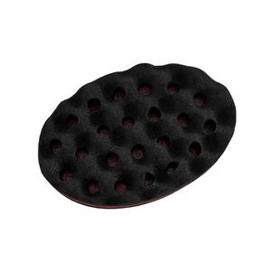 Éponge en <span class=keywords><strong>mousse</strong></span> noire pour cheveux bouclés, à double face, effet vague, pour hommes, avec logo personnalisé gravé, compatible froid, imprimée en usine, pour usage domestique - Product Image 3