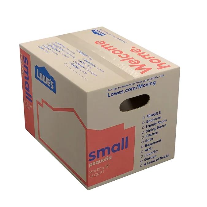 Corrugated Carton Box Recyclable Cardboard Packaging for Shipping Mailing and Moving Use