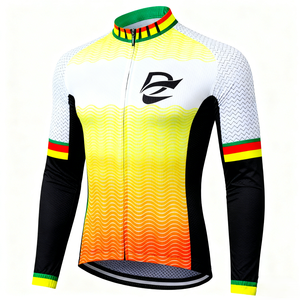 Maillot de cyclisme unisexe de haute qualité, respirant, léger, anti-UV, à séchage rapide et anti-humidité pour les événements cyclistes en extérieur - Product Image 1