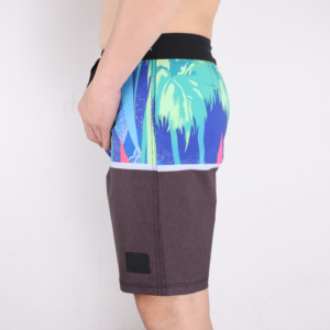 Shorts de Baño para Hombre de Secado Rápido con Estampado de Águila, Cintura con Cordón Ajustable, Shorts de Playa Casuales, Azul Claro con Diseño Estampado - Product Image 5