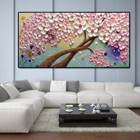 Dropshipping Décoration intérieure Paysage abstrait moderne Art mural Toile Texture 3d Peinture à l'huile faite à la main