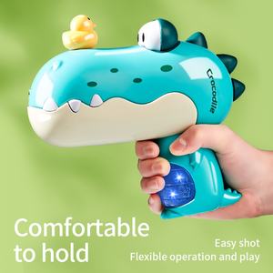 BL2409 Children 6-8m Range Abs Summer Outdoors Cute alligator Handgun <b>Baby</b> Bath <b>Toy</b> Mini Water Gun for Kids With Lights - Product Image 4