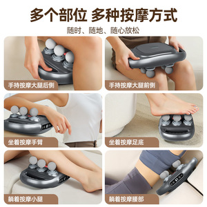 Massage Gun Six Head High Frequency Vibration Muscle Relaxation With <b>Heat</b> Whole Body Massage <b>USB</b> Rechargeable - Product Image 3