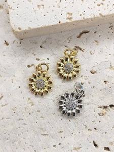 Pendentif coquillage plaqué or tendance CH-JDP1838, pendentif religieux Vierge Marie de San Benito avec zircon, accessoire collier <span class=keywords><strong>montre</strong></span> de poche - Product Image 3