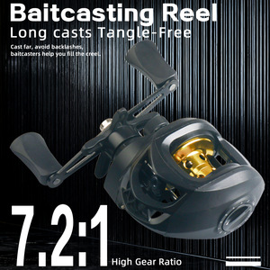 Carrete de pesca con cuerpo de metal, freno magnético de 12 velocidades, carrete de pesca universal para uso en todo tipo de agua - Product Image 3