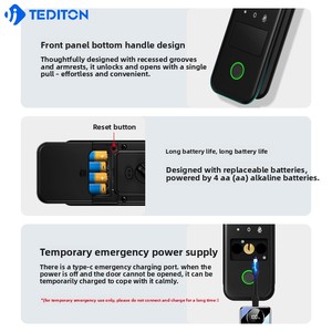 Cerradura Inteligente Tuya para Puerta, Impermeable, con Huella Dactilar, Tarjeta RFID, Código, para Exteriores, Puerta de Madera o Metal, Sin Llave, con Memoria en la Nube, SDK y App - Product Image 3