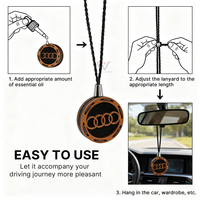 Diffuseur de parfum pour voiture de luxe multifonctionnel avec logo personnalisé, parfum solide, purificateur d'air parfumé, diffuseur de parfum suspendu pour voiture