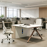 Nouveaux bureaux commerciaux multifonctionnels en bois de luxe moderne, postes de travail modulaires, cloisons de séparation combinables librement, pour villa
